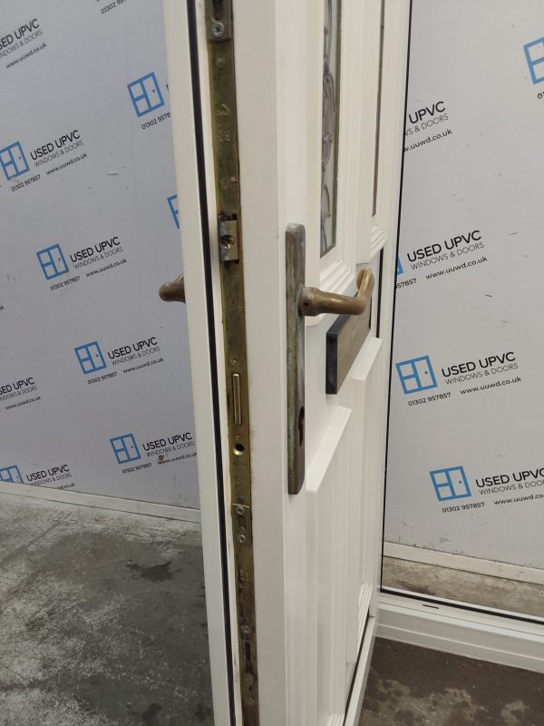 Used White Upvc Front Door And Side Panel 1185mm x 2100mm DS023 - Image 5