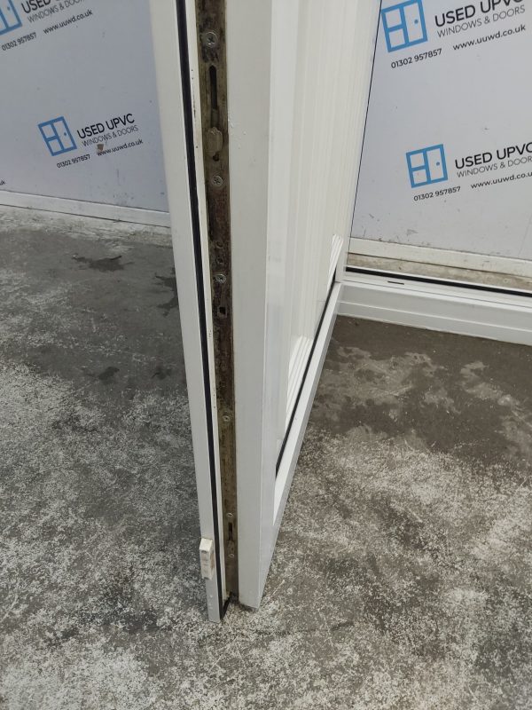 Used White Upvc Front Door And Side Panel 1185mm x 2100mm DS023 - Image 6