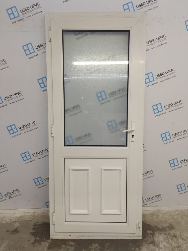 Used White Upvc Back Door 900mm x 2130mm 0177 - Image 2