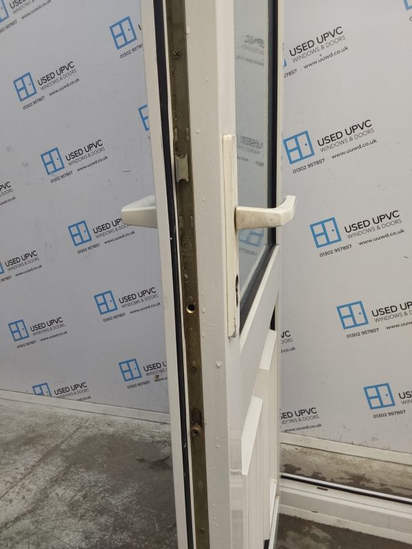 Used White Upvc Back Door 900mm x 2130mm 0177 - Image 5