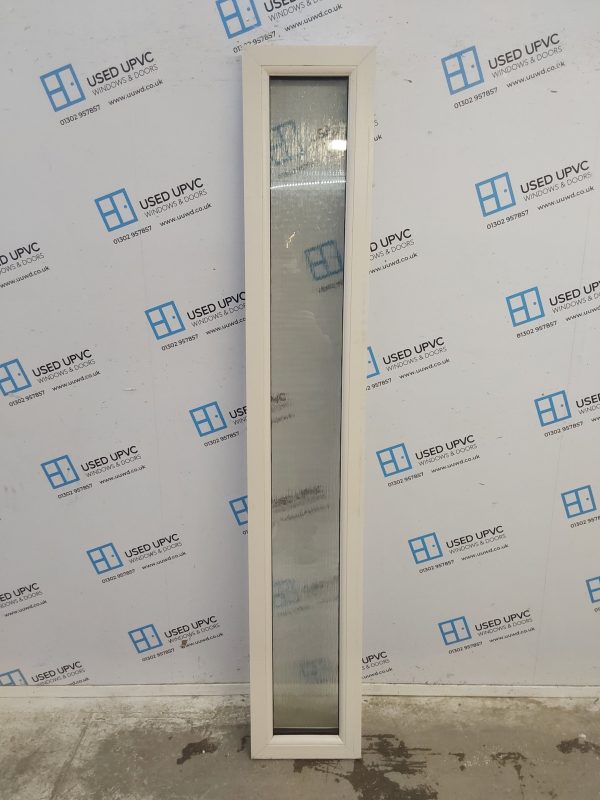 Used Cream Upvc Side Panel 340mm x 2030mm SP021 - Image 2