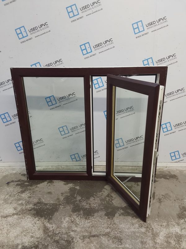 Used Rosewood Upvc Window 1195mm x 1030mm LW0126 - Image 3