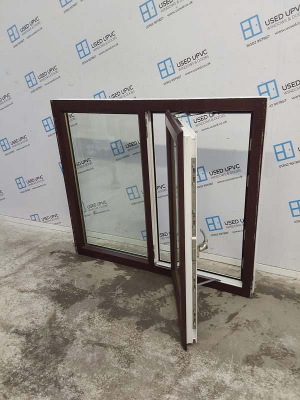 Used Rosewood Upvc Window 1195mm x 1030mm LW0126 - Image 4