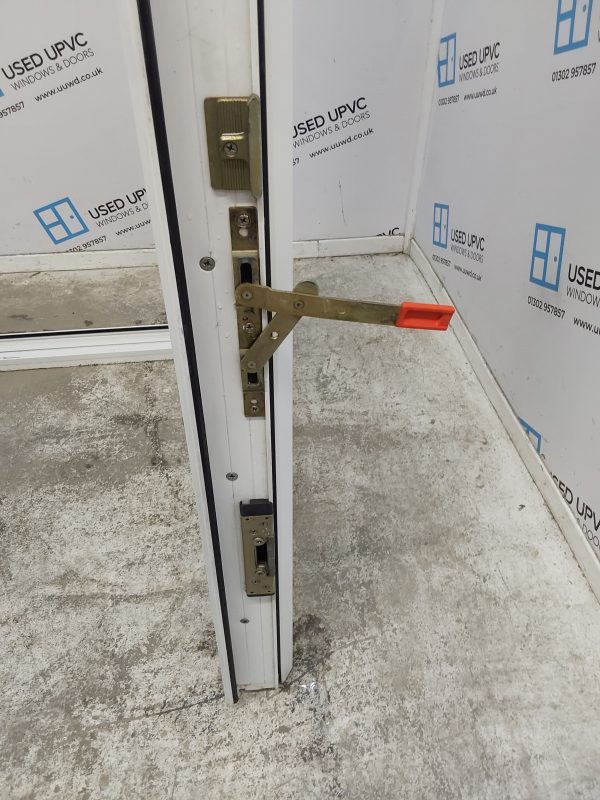 Used White Upvc French Doors 1435mm x 2210mm EA6 - Image 9