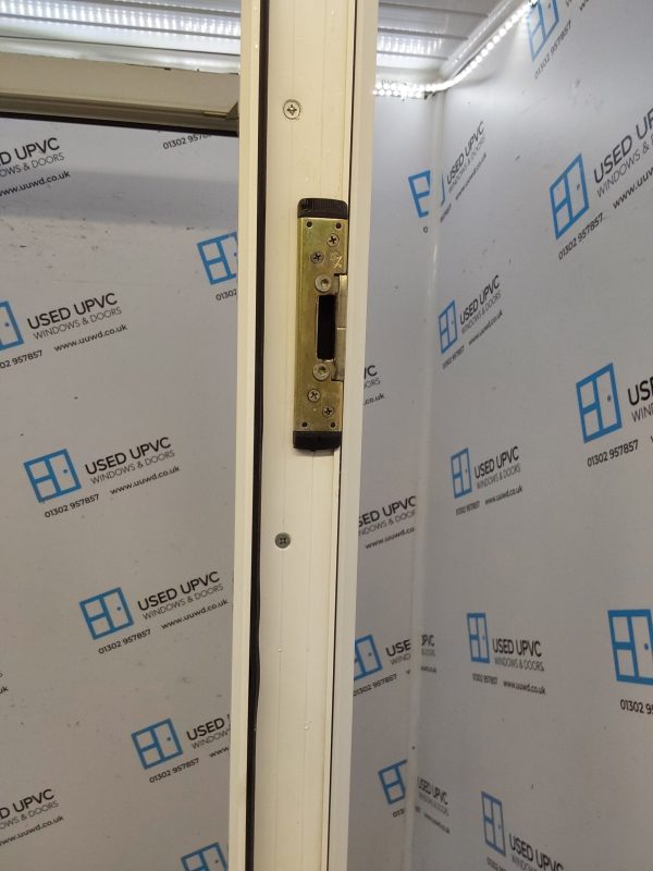 Used White Upvc French Doors 1435mm x 2210mm EA6 - Image 11