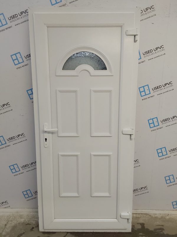 Used White Upvc Back Door 905mm x 2035mm 0554 - Image 2