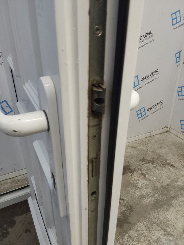 Used White Upvc Back Door 905mm x 2035mm 0554 - Image 9