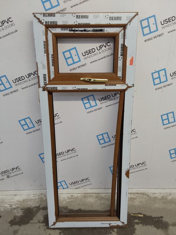 Brand New Oak Upvc Window Frame Unglazed 580mm x 1440mm USW124 - Image 2