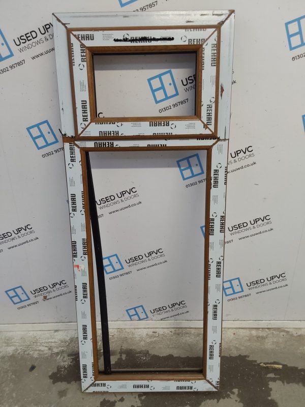Brand New Oak Upvc Window Frame Unglazed 580mm x 1440mm USW124