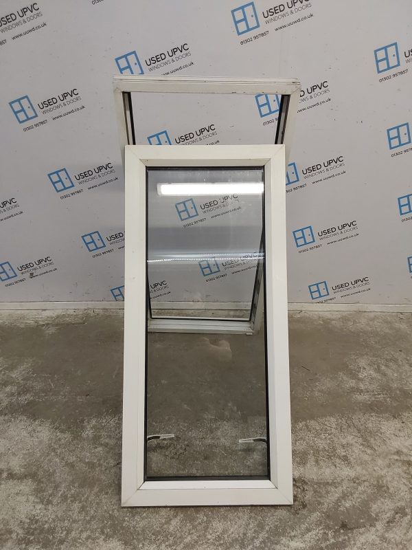 Used White Upvc Window 590mm x 1215mm A0001 - Image 2
