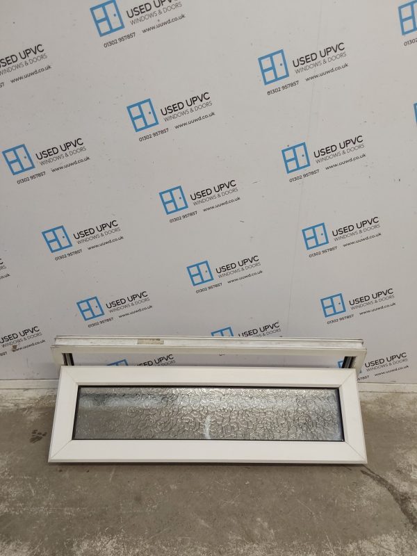 Used White Upvc Window 1200mm x 390mm A0003 - Image 2