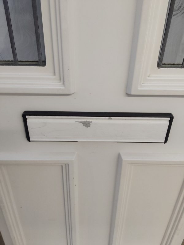 Used White Upvc Front Door Panel 560mm x 1750mm x 28mm UFDP0051 - Image 5