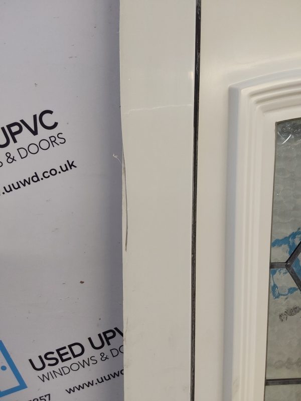 Used White Upvc Front Door And Side Panel 1365mm x 2090mm (Reduce To 2070mm) DS007 - Image 7