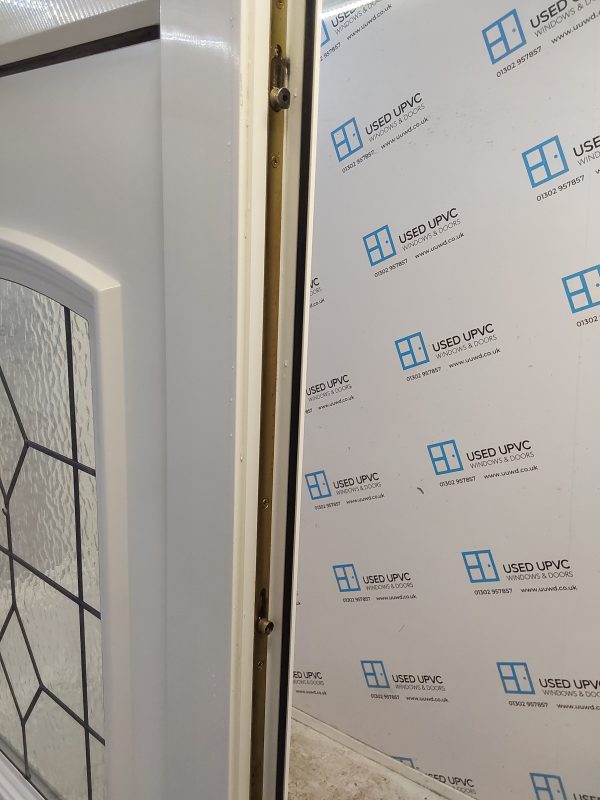 Used White Upvc Front Door And Side Panel 1365mm x 2090mm (Reduce To 2070mm) DS007 - Image 4