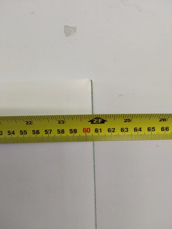 Used White Upvc Front Door Panel 605mm x 1802mm x 28mm UFDP0053 - Image 2