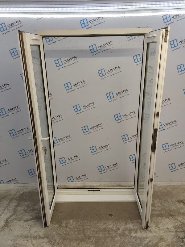 Used White Upvc French Doors (Outwards Opening) 1190mm x 2090mm EA5 - Image 2