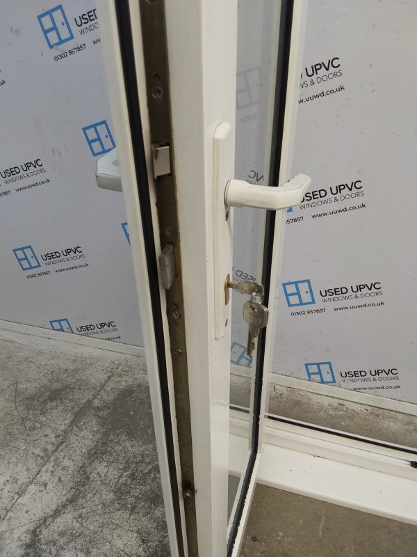Used White Upvc French Doors (Outwards Opening) 1190mm x 2090mm EA5 - Image 4