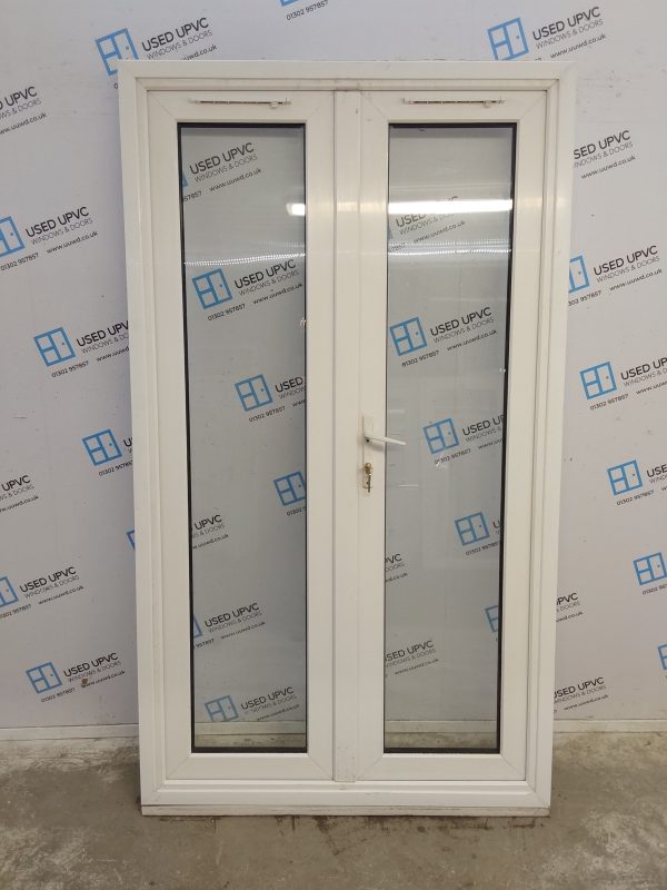 Used White Upvc French Doors (Outwards Opening) 1190mm x 2090mm EA5 - Image 6