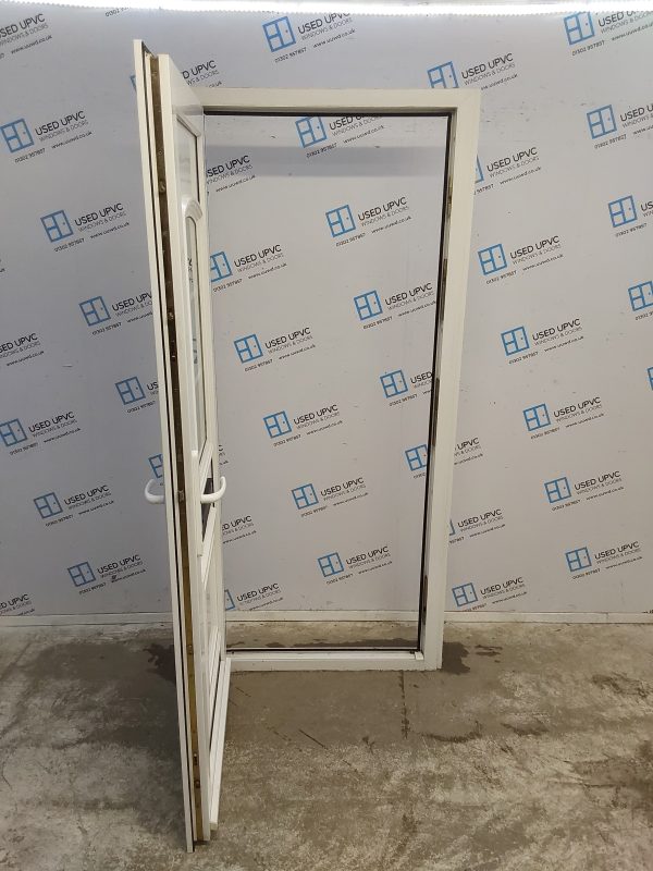 Used White Upvc Front Door 900mm x 2020mm (Reduce To 880mm) 0648 - Image 3