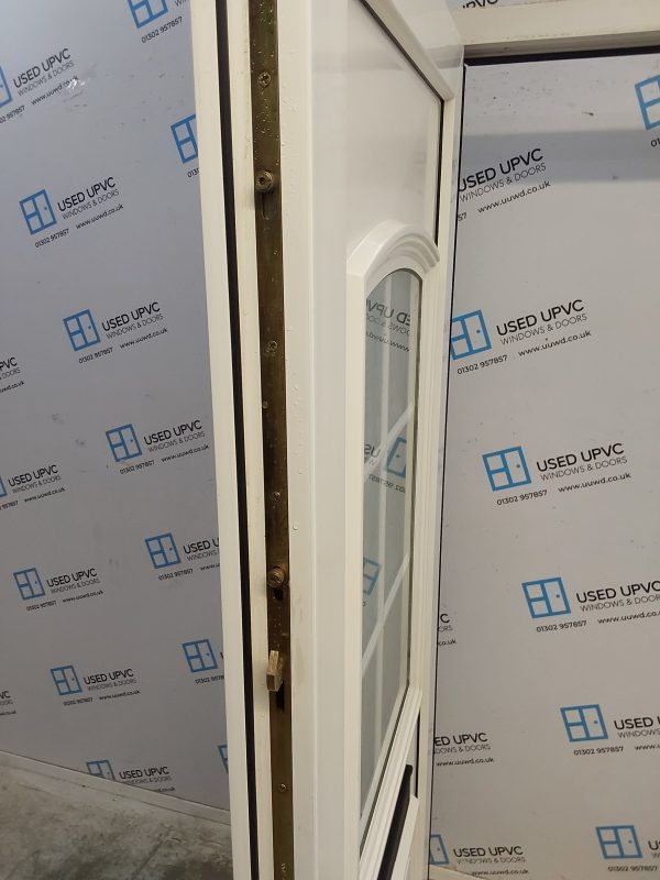Used White Upvc Front Door 900mm x 2020mm (Reduce To 880mm) 0648 - Image 4