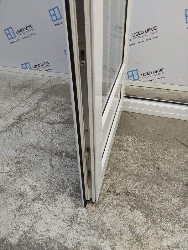 Used White Upvc Back Door 880mm x 2060mm (Reduce To 860mm) 0008 - Image 6