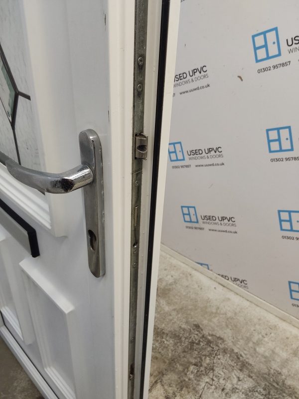 Used White Upvc Front Door And Side Panel 1200mm x 2050mm DS033 - Image 5