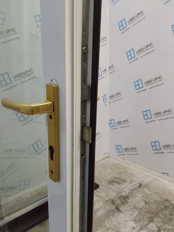 Used Rosewood Full Glass Door And Side Panel 1800mm x 2090mm DS034 - Image 4