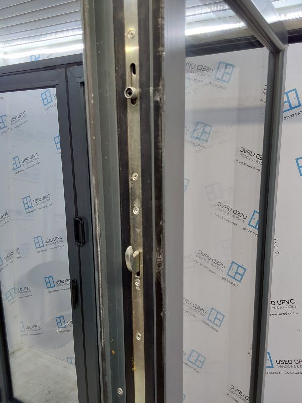 Used Anthracite Grey Aluminium Bi-folding Doors 2400mm x 2105mm BI-FOLD - Image 20