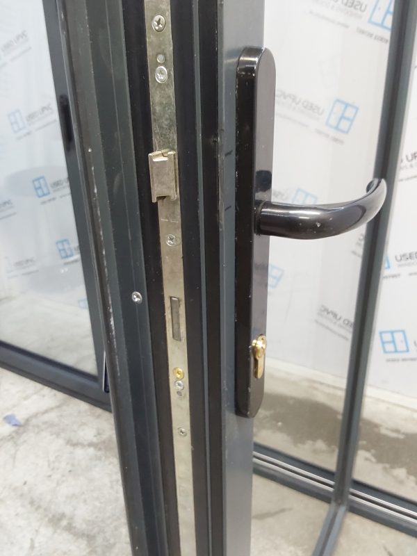 Used Anthracite Grey Aluminium Bi-folding Doors 2400mm x 2105mm BI-FOLD - Image 19