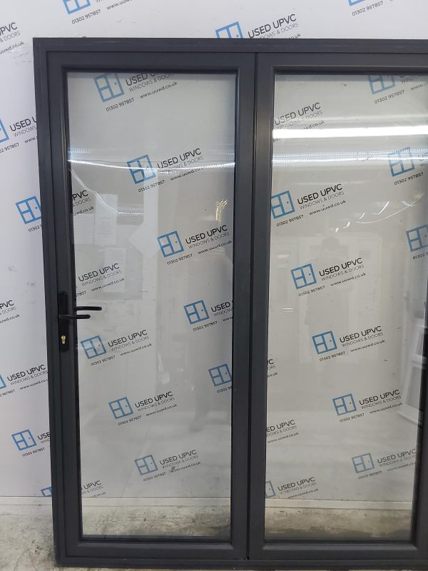 Used Anthracite Grey Aluminium Bi-folding Doors 2400mm x 2105mm BI-FOLD - Image 14