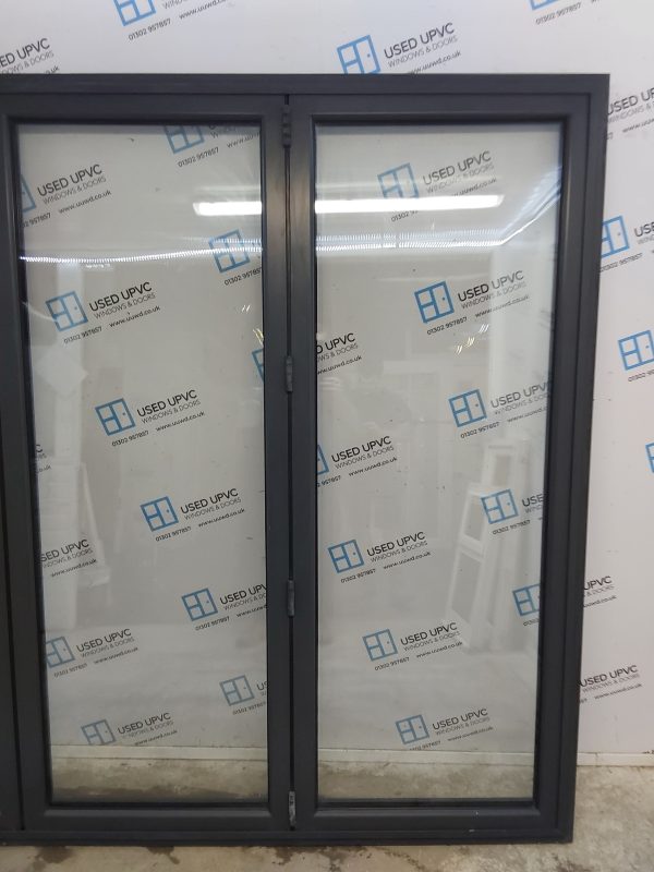 Used Anthracite Grey Aluminium Bi-folding Doors 2400mm x 2105mm BI-FOLD - Image 15