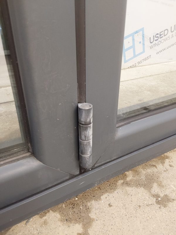 Used Anthracite Grey Aluminium Bi-folding Doors 2400mm x 2105mm BI-FOLD - Image 6