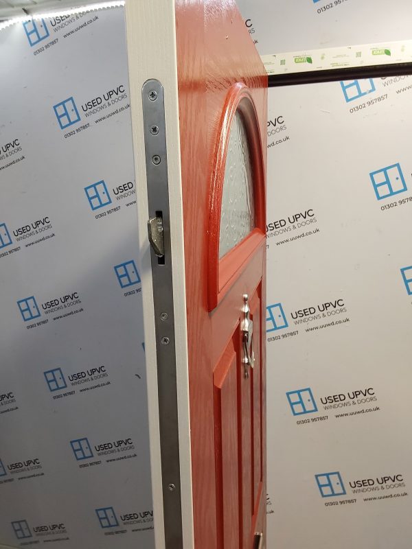 Brand New Red Composite Front Door 895mm x 2070mm C1ND56 - Image 4