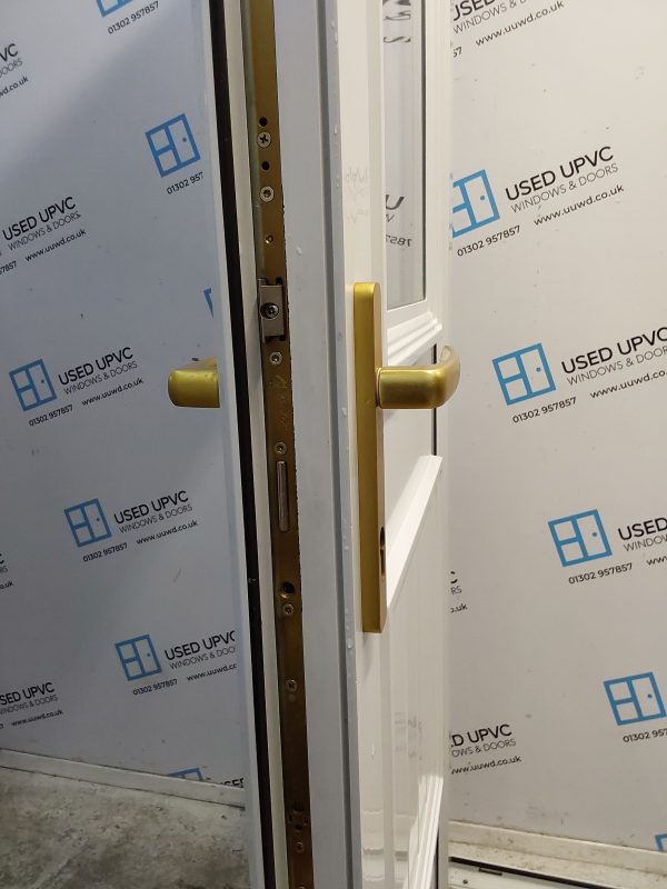 Used White Upvc Back Door 860mm x 2080mm 0621 - Image 5