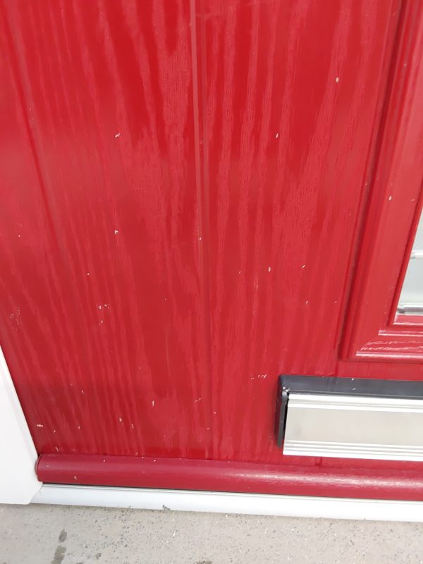 Used Red Composite Front Door 900mm x 2030mm 0754 - Image 7