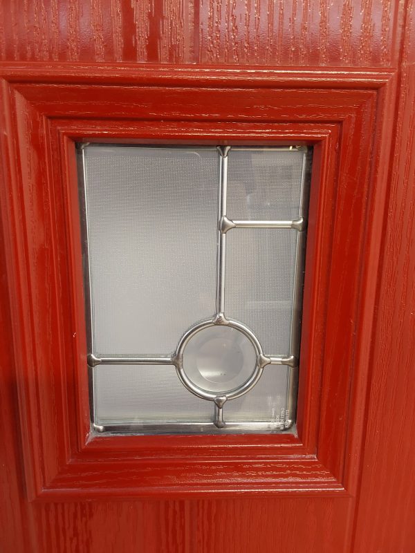 Used Red Composite Front Door 900mm x 2030mm 0754 - Image 8
