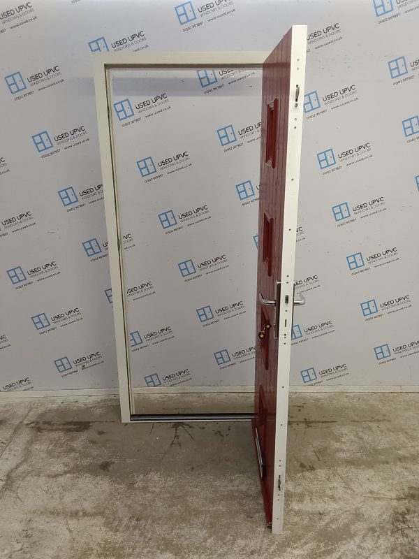 Used Red Composite Front Door 900mm x 2030mm 0754 - Image 3