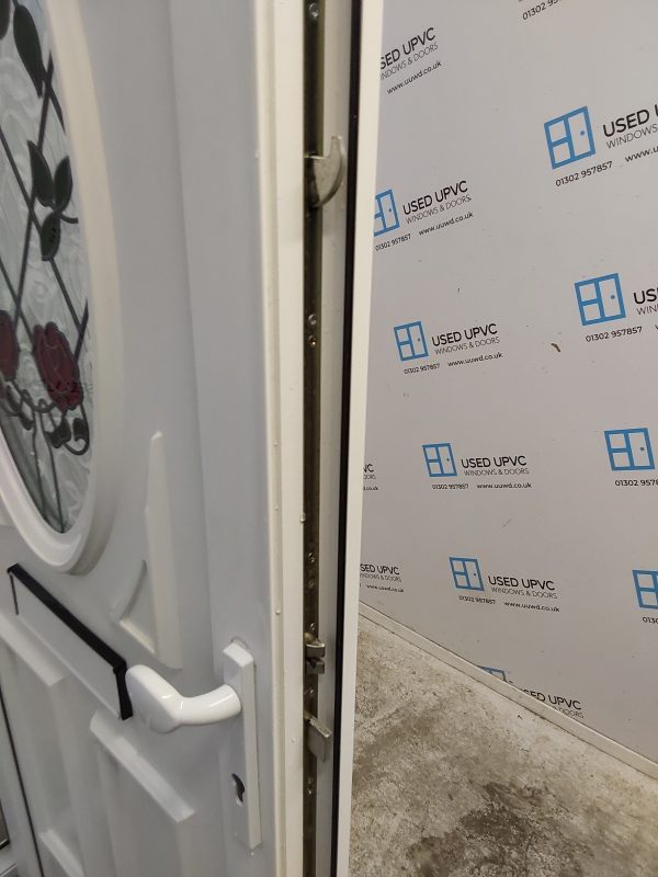 Used White Upvc Front Door 905mm x 2110mm 0764 - Image 6