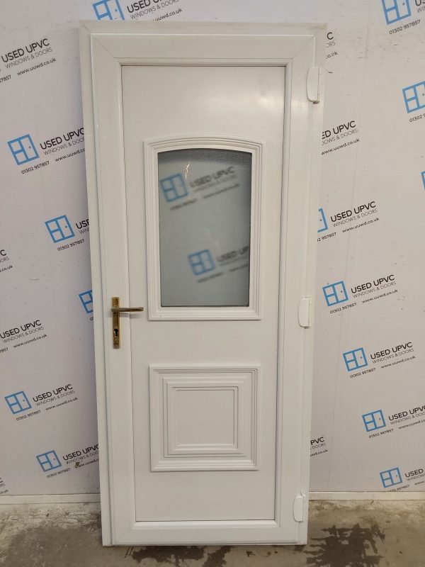 Used White Upvc Back Door 880mm x 2080mm 0645 - Image 2