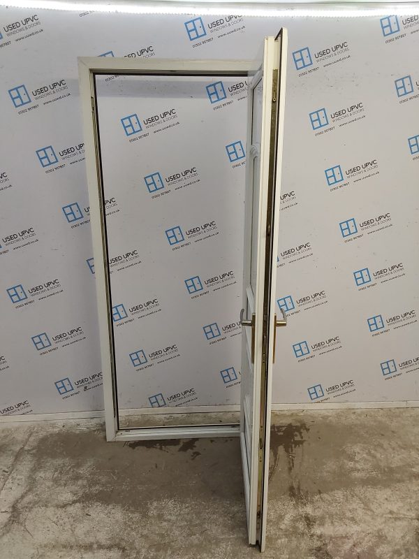 Used White Upvc Back Door 880mm x 2080mm 0645 - Image 3
