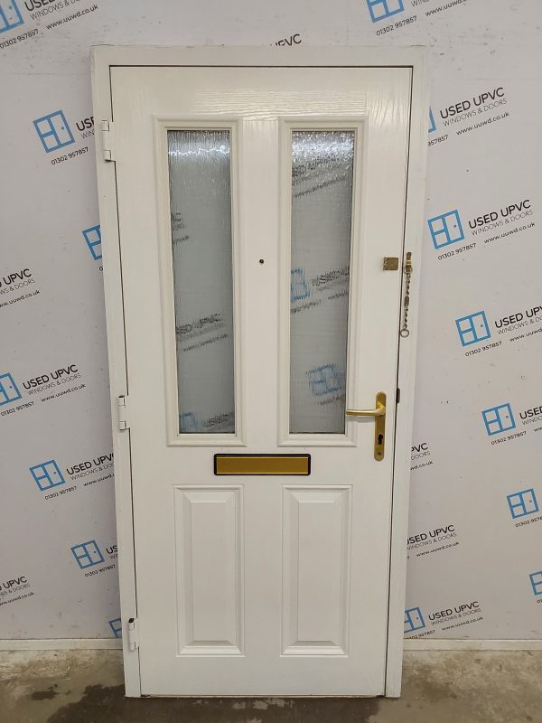 Used White Composite Front Door 925mm x 2020mm 0208 - Image 2