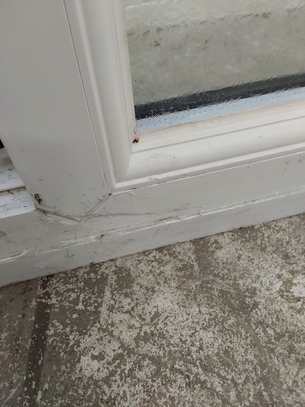 Used White Upvc Front Door And Side Panels 1665mm x 2060mm DS023 - Image 5