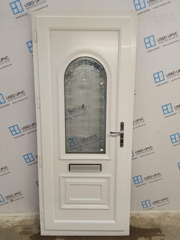 Used Rosewood Upvc Front Door 880mm x 2080mm 0125 - Image 2