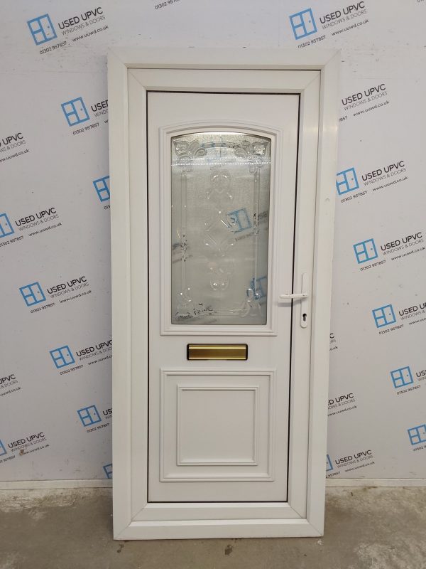 Used White Upvc Front Door 920mm x 2050mm 0554
