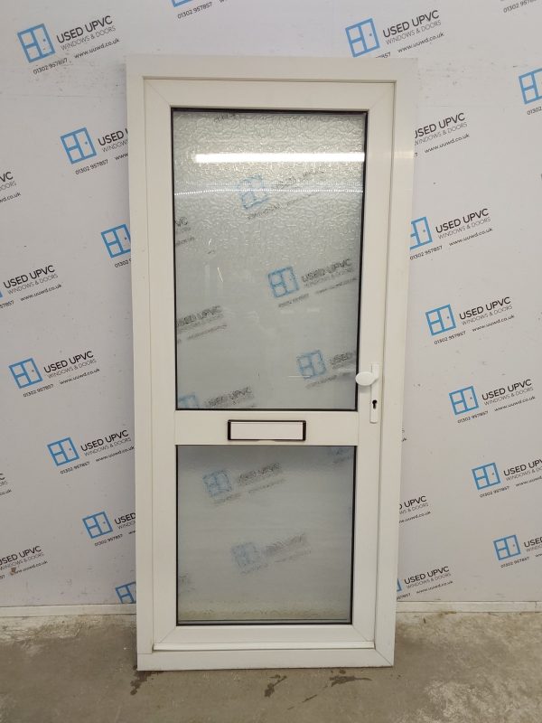 Used White Upvc Front Door 920mm x 2080mm 0555