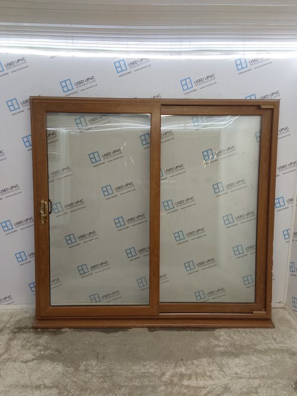 Used Oak Upvc Sliding Patio Doors 2160mm x 2020mm EA6