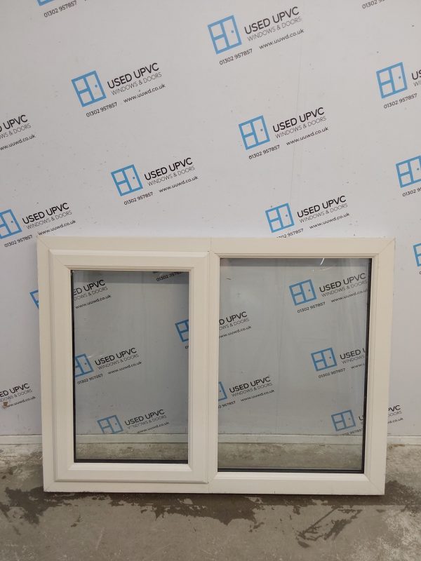 Used Cream Upvc Window 1340mm x 1005mm LW0075