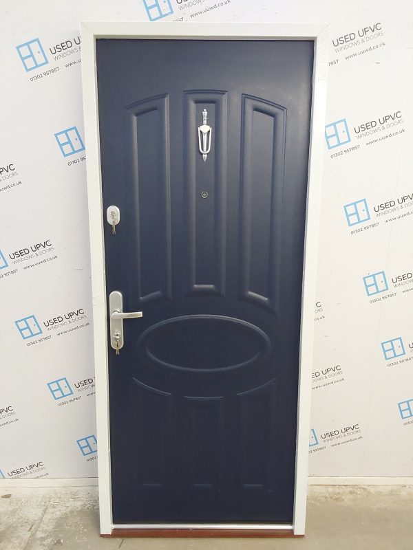 Brand New Blue Aluminium Composite Door 875mm x 2045mm C12D09