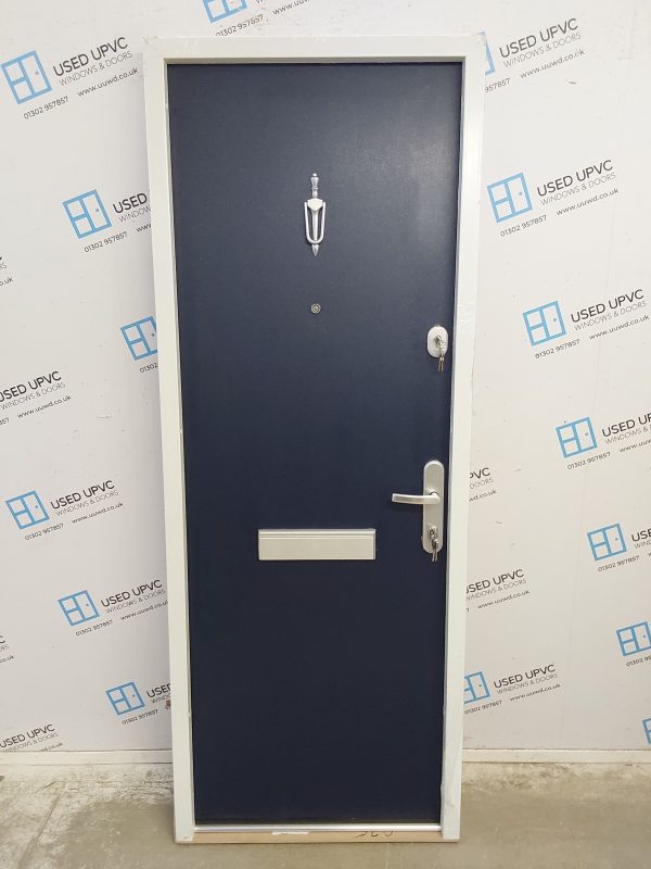 Brand New Blue aluminium Composite Front Door 765mm x 2005mm C12D15