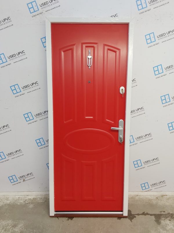 Brand New Red Aluminium Composite Door 835mm x 2020mm C12D26